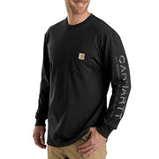 Carhartt 103303 Men's Workwear Core Graphic Long Sleeve T-Shirt - XXXX-Large - Black