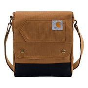 Carhartt Women's, Durable, Adjustable Crossbody Bag with Flap Over Snap Closure, Brown