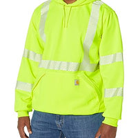 Carhartt 104987 Men's High-Visibility Loose Fit Midweight Hooded Class 3 Hoodie