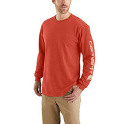 Carhartt K231 Men's Loose Fit Heavyweight Long Logo Sleeve Graphic T-Shirt