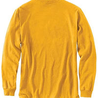Carhartt 105427 Men's Relaxed Fit Heavyweight Long Sleeve Outdoors Graphic T-Shirt Yellow X-Large