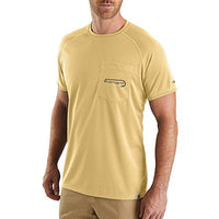 Carhartt 103570 Men's Force Fishing Graphic Pocket Short Sleeve T-Shirt - Small - Misted Yellow