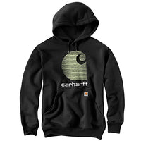 Carhartt 105431 Men's Rain Defender Loose Fit Midweight C Logo Graphic Sweatshirt