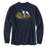 Carhartt 106038 Men's Loose Fit Heavyweight Long-Sleeve Pocket Dog Graphic T-Sh