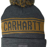 Carhartt 104487 Men's Knit pom Graphic Hat