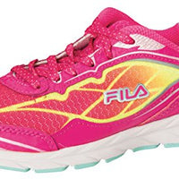 Fila Women's Finado Pink Glo/Safety Yellow/Aruba Blue Sneaker