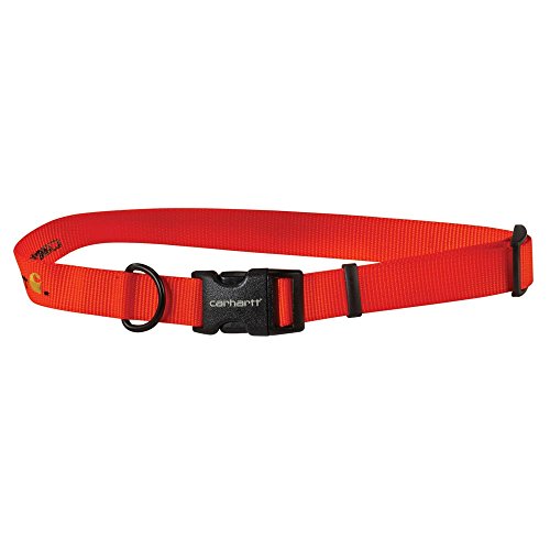 Carhartt 102005 Gear Tradesman Nylon Dog Collar - S/M - Brite Orange