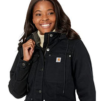 Carhartt 105512 Women's Plus Size Loose Fit Washed Duck Coat