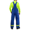 Carhartt 100717 Men's Flame Resistant Duck Lined Bib Overall Striped,Royal,38 x 30