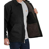 Carhartt 104293 Men's Loose Fit Washed Duck Sherpa-Lined Coat