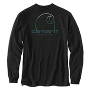 Carhartt 106125 Men's Loose Fit Heavyweight Long-Sleeve Pocket C Graphic T-Shir
