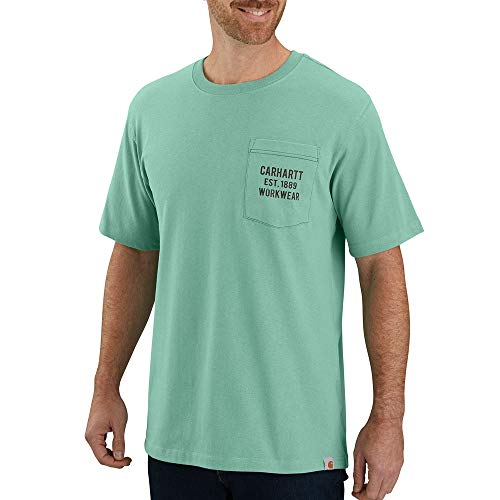 Carhartt 104176 Men's Pocket Workwear Graphic T-Shirt - Medium Regular - Botanic Green