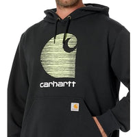 Carhartt 105431 Men's Rain Defender Loose Fit Midweight C Logo Graphic Sweatshirt