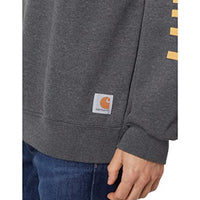 Carhartt 105444 Men's Loose Fit Midweight Crewneck Logo Sleeve Graphic Sweatshirt