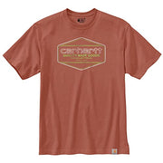 Carhartt 105711 Men's Loose Fit Heavyweight Short-Sleeve Quality Graphic T-Shir - 2X-Large Regular - Terracotta