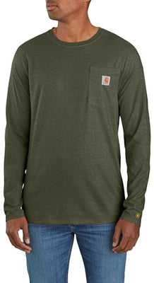 Carhartt 106656 Men's Force Relaxed Fit Midweight Long-Sleeve Pocket T-Shirt