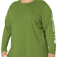 Carhartt 103401 Women's Loose Fit Heavyweight Long-Sleeve Logo Sleeve Graphic T-Shirt
