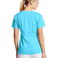 Cherokee 1999 Women's Luxe Crossover V-Neck Pintuck Top