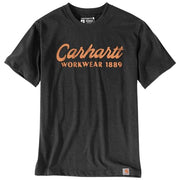 Carhartt 106158 Men's Loose Fit Heavyweight Short-Sleeve Script Graphic T-Shirt