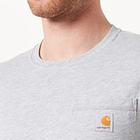 Carhartt 104616 Men's Force Relaxed Fit Midweight Short Sleeve Pocket T-Shirt - XXX-Large - Heather Gray