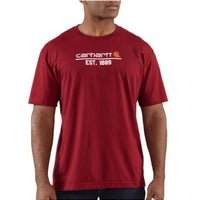 Carhartt K568 Lightweight Logo T-Shirt, Dark Red, XXX-Large