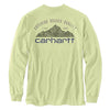 Carhartt 105058 Men's Relaxed Fit Heavyweight Long-Sleeve Pocket Mountain Graph - 3X-Large Regular - Pastel Lime