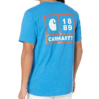 Carhartt 105712 Men's Relaxed Fit Heavyweight Short-Sleeve Pocket 1889 Graphic