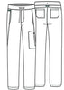 Cherokee WW012 Workwear Revolution Men's Natural Rise Straight Leg Jogger Scrub Pant