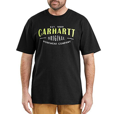 Carhartt 103558 Men's Workwear Original Graphic Short Sleeve T-Shirt - 001-BLK - LRG - TLL Black