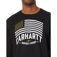 Carhartt 105960 Men's Relaxed Fit Midweight Long-Sleeve Flag Graphic T-Shirt
