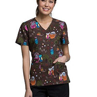 Cherokee CK614 Mock Wrap Scrub Top