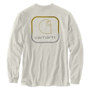 Carhartt 105584 Men's Loose Fit Heavyweight Long-Sleeve Pocket Logo Graphic T-S