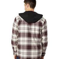 Carhartt 105621 Men's Rugged Flex Relaxed Fit Flannel Fleece Lined Hooded Shirt Jac