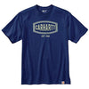 Carhartt 105185 Men's Loose Fit Heavyweight Short-Sleeve Logo Graphic T-Shirt - Large - Scout Blue Heather