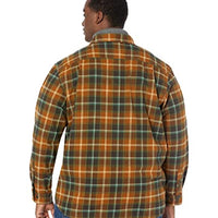 Carhartt 105439 Loose Fit Heavyweight Flannel Long Sleeve Plaid Shirt Oiled Walnut 2XL (Reg)