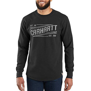 Carhartt 103850 Men's Tilden Graphic Long Sleeve Crew - XXX-Large - Black