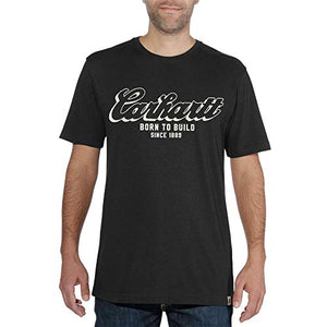 Carhartt 103563 Men's Maddock Born to Build Graphic Short Sleeve T-Shirt - Large Tall - Black