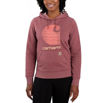 Carhartt 105636 Women's Rain Defender Relaxed Fit Midweight C Logo Graphic Sweatshirt