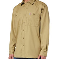 Carhartt 102538 Men's Rugged Professional Series Relaxed Fit Canvas Long Sleeve Work Shirt