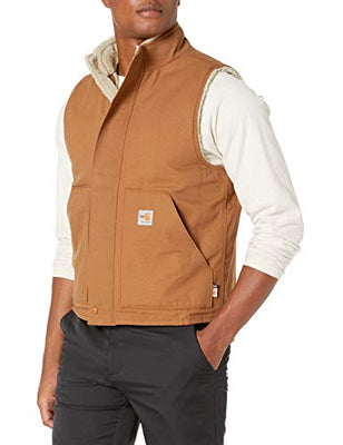 Carhartt 101029 Men's Flame-Resistant Mock-Neck Sherpa-Lined Vest