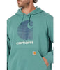 Carhartt 105431 Men's Rain Defender Loose Fit Midweight C Logo Graphic Sweatshirt, Slate Green Heather, Medium