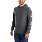 Carhartt 105481 Men's Force Relaxed Fit Midweight Long-Sleeve Logo Graphic Hooded T-Shirt