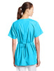 Cherokee 4801 Women's Workwear Scrubs Tie Back Mock Wrap Tunic, Turquoise