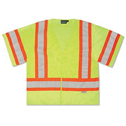 ERB S26 Class 3 Safety Vest with Sleeves, Lime