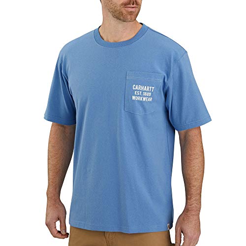 Carhartt 104176 Men's Pocket Workwear Graphic T-Shirt - Large - French Blue