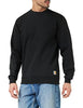 Carhartt K124 mens Midweight Crewneck (Big & Tall) athletic sweatshirts, Black, 3X-Large US