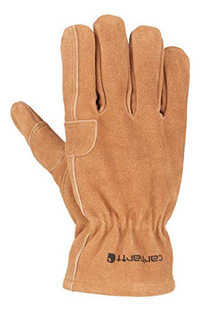 Carhartt A748 mens Pile Fencer Work Cold Weather Gloves, Brown, Large US