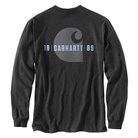 Carhartt 105054 Men's Relaxed Fit Heavyweight Long-Sleeve Pocket C Gra - Medium Regular - Carbon Heather