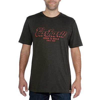 Carhartt 103563 Men's Maddock Born to Build Graphic Short Sleeve T-Shirt - X-Large Tall - Peat Heather