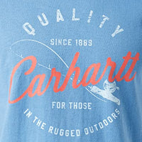 Carhartt 104182 Men's Fishing Graphic T-Shirt - Medium - French Blue